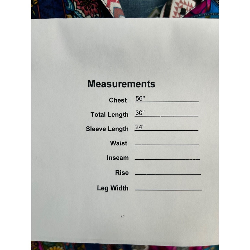 John Mark 2X Blue Floral Patchwork Button Down Sh… - image 2